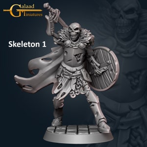 Skeleton Melees | Northem - Galaad Miniatures | D&D | TTRPG | High-Resolution Resin