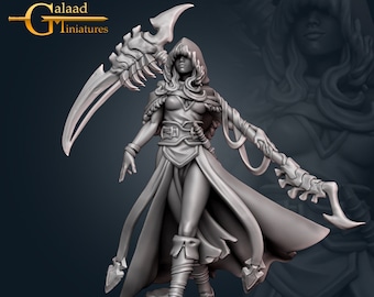 Reaper, Female Death Cleric | Northem - Galaad Miniatures | D&D | TTRPG | High-Resolution Resin