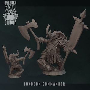 Loxodon Commander | Elephants and Hares - Drunken Dwarf | 12K High Detail Resin