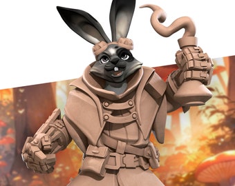 Rabbitfolk Artificer - Unpainted Miniature - Etsy