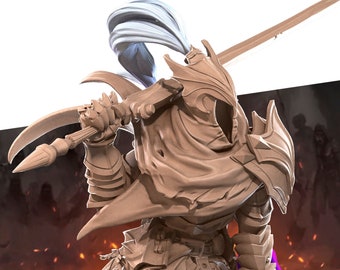 Fallen Knight | Bullet Souls - Bite the Bullet | D&D | TTRPG | High-Resolution Resin