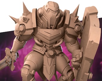 Warforged Warrior | Warforged - Bite the Bullet | D&D | TTRPG | High-Resolution Resin