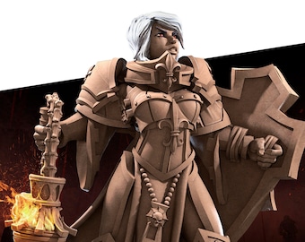 War Sister Purifier | War Sisters - Bite the Bullet | D&D | TTRPG | High-Resolution Resin