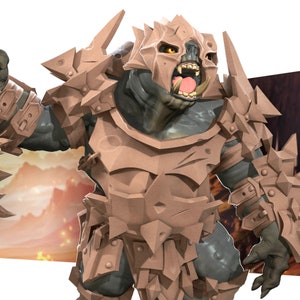 Armored Battle Troll | Bullet Rings - Bite the Bullet | D&D | TTRPG | High-Resolution Resin