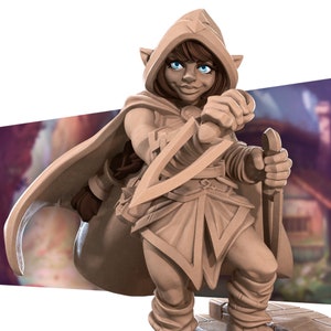 Halfling Rogue | Halflings - Bite the Bullet | D&D | TTRPG | Resina de alta resolução
