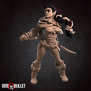 Gara, Half-Orc Rogue | Goblins - Bite the Bullet | D&D | TTRPG | High-Resolution Resin