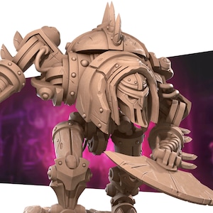Warforged Titan | Warforged - Bite the Bullet | D&D | TTRPG | High-Resolution Resin