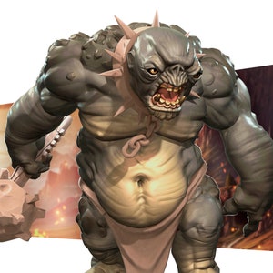 Cave Troll | Bullet Rings - Bite the Bullet | D&D | TTRPG | High-Resolution Resin