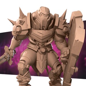 Warforged Warrior | Warforged - Bite the Bullet | D&D | TTRPG | High-Resolution Resin