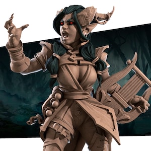 Tiefling Barde | Tieflings - Bite the Bullet | D&D | TTPR | Hochauflösendes Gießharz