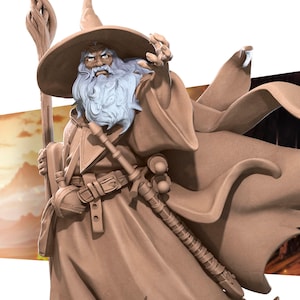 Adventuring Wizard, Gandalf | Bullet Rings - Bite the Bullet | D&D | TTRPG | High-Resolution Resin