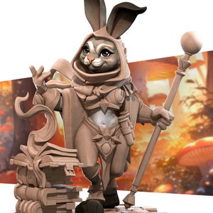 Harengon Wizard | Harengons - Bite the Bullet | D&D | TTRPG | High-Resolution Resin