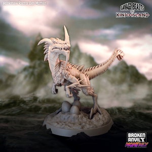 Hookmaw Raptors | Savage Beasts of Kinjo Island | D&D | TTRPG | High-Resolution Resin