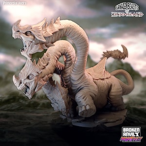 Primordial Hydra | Savage Beasts of Kinjo Island - Broken Anvil Miniatures | D&D | TTRPG | High-Resolution Resin