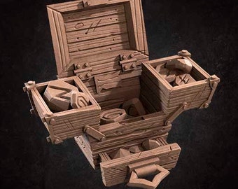 Fold-Out Chest| Tortles - Bite the Bullet | D&D | TTRPG | High-Resolution Resin