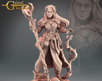 Triss, Female Druid | Into the Woods - Galaad Miniatures | D&D | TTRPG | High-Resolution Resin