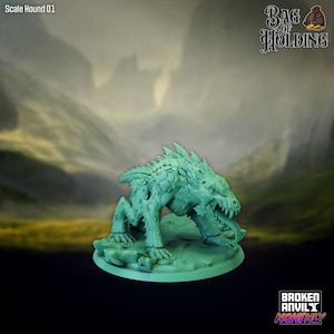 Scale Hounds | Bag of Holding - Broken Anvil Miniatures | D&D | TTRPG | High-Resolution Resin