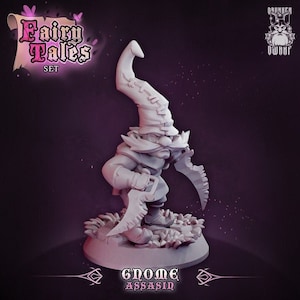 Gnome Assassin, Redcap | Fairy Tales - Drunken Dwarf | 12K High Detail Resin