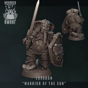 Loxodon Warrior of the Sun | Elephants and Hares - Drunken Dwarf | 12K High Detail Resin