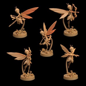 Seelie Fairy Archers | The Fae Petal Courts - Dragon Trappers Lodge | High Resolution Resin