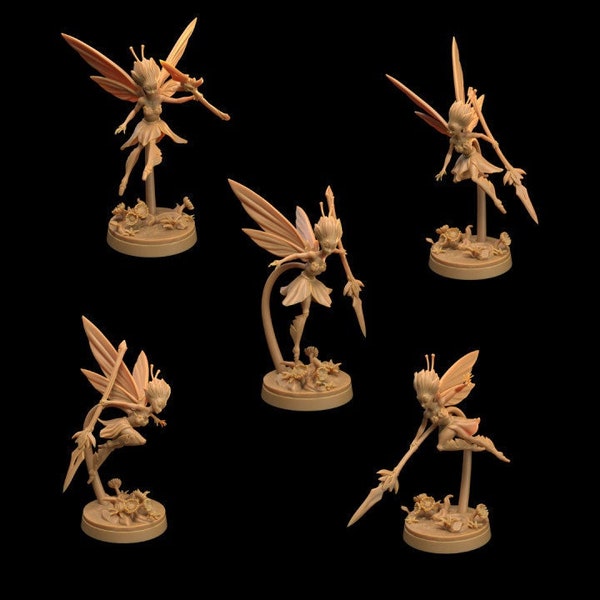 Seelie Fairy Guards | The Fae Petal Courts - Dragon Trappers Lodge | High Resolution Resin