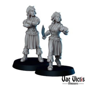 Female Pirate | A Clash of High Seas - Vae Victis Miniatures | High Resolution Resin