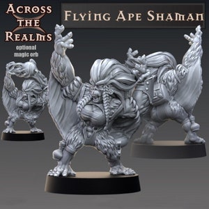 Flying Ape Shaman | Mercenaries of the Multiverse - Across the Realms | 12K High Detail Resin