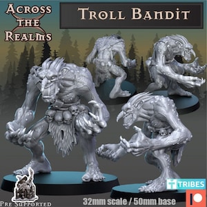 Troll Bandit | Dark Woods - Across the Realms | 12K High Detail Resin