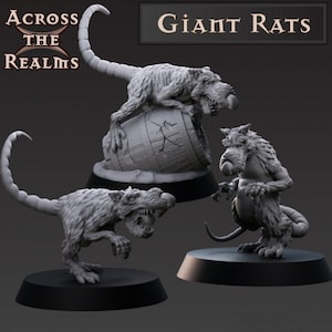 Giant Rats | Ambush at Green Hill - Across the Realms | 12K High Detail Resin