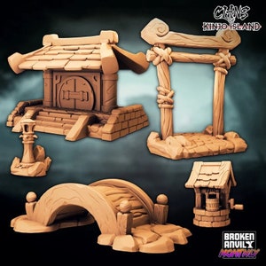 Japanese Terrain | Clans of Kinjo Island - Broken Anvil Miniatures | D&D | TTRPG | High-Resolution Resin