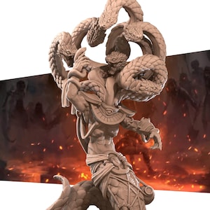 Yuan-ti Anathema | Iconic Monsters - Bite the Bullet | D&D | TTRPG | High-Resolution Resin