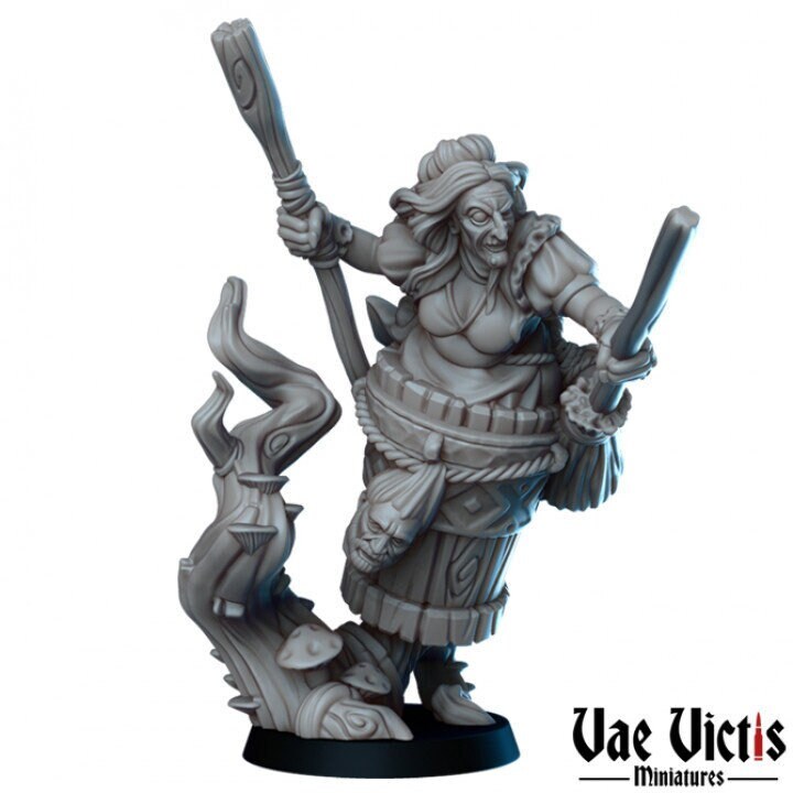 Flying Baba Yaga | Vae Victis Miniatures | High Resolution Resin