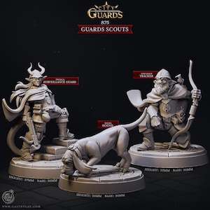 Guards Scouts | City Guards - Cast n Play | D&D | TTRPG | High-Resolution Resin
