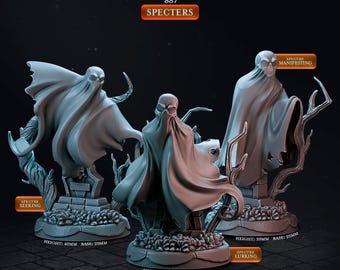 Specters | Halloween Season - Cast n Play | D&D | TTRPG | High-Resolution Resin