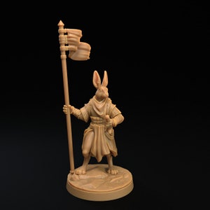 Harengon Bannerman | Revenge of the Farmomancer - Dragon Trappers Lodge | D&D | TTRPG | High-Resolution Resin