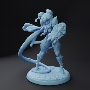 Jam, the Slime Fighter | Twin Goddess Miniatures | D&D | TTRPG | High-Resolution Resin