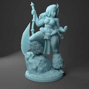 Skaldi the Human Barbarian | Twin Goddess Miniatures | D&D | TTRPG | High-Resolution Resin