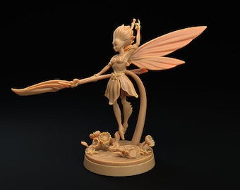 Seelie Fairy Fighter | The Fae Petal Courts - Dragon Trappers Lodge | High Resolution Resin