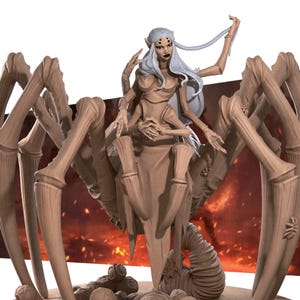 Lolth, Demon Queen of Spiders | Iconic Monsters - Bite the Bullet | D&D | TTRPG | High-Resolution Resin