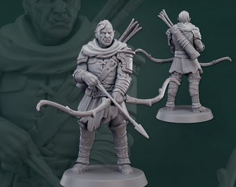 Half-Orc Rangers | Rangers - Galaad Miniatures | D&D | TTRPG | High-Resolution Resin