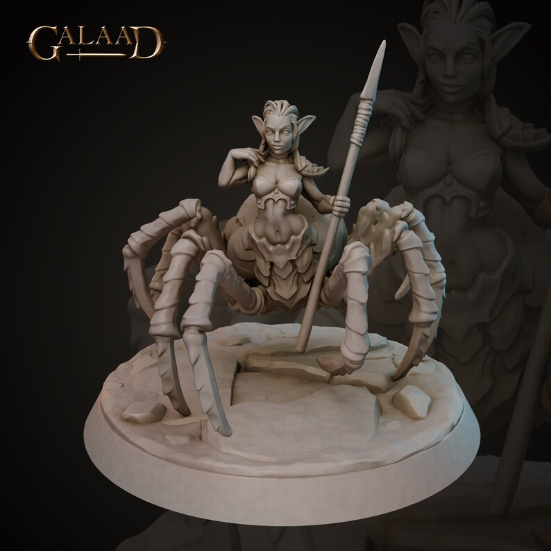 Drider 2 Miniature Galaad Miniatures Dungeons and Dragons