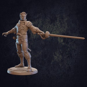 Ezra, Swashbuckler Rogue | Dragon Trappers Lodge | D&D | TTRPG | High-Resolution Resin