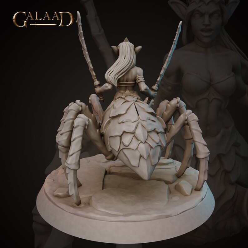 Drider 3 Miniature Galaad Miniatures Dungeons and Dragons