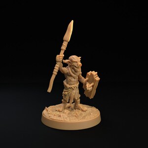 Swamp Goblin Spearboy | Mushroom Bayou - Dragon Trapper&#39;s Lodge | D&D | TTRPG | High-Resolution Resin