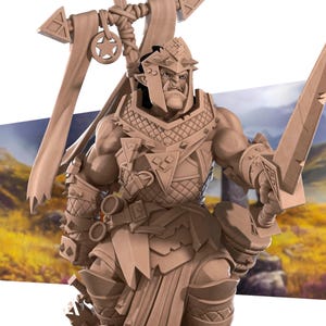 Half-Orc Warpriest | Iconic Heroes - Bite the Bullet | D&D | TTRPG | High-Resolution Resin