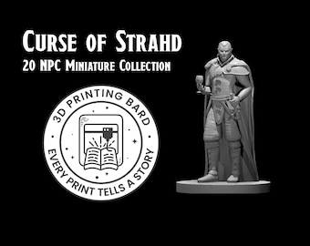 Curse of Strahd NPC Collection | 20 Piece Set | Dungeons & Dragons | 12K High Detail Resin