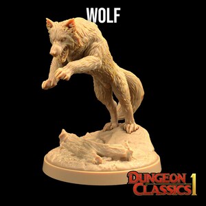 Wolf | Dungeon Classics 1 - Dragon Trappers Lodge | D&D | TTRPG | High-Resolution Resin