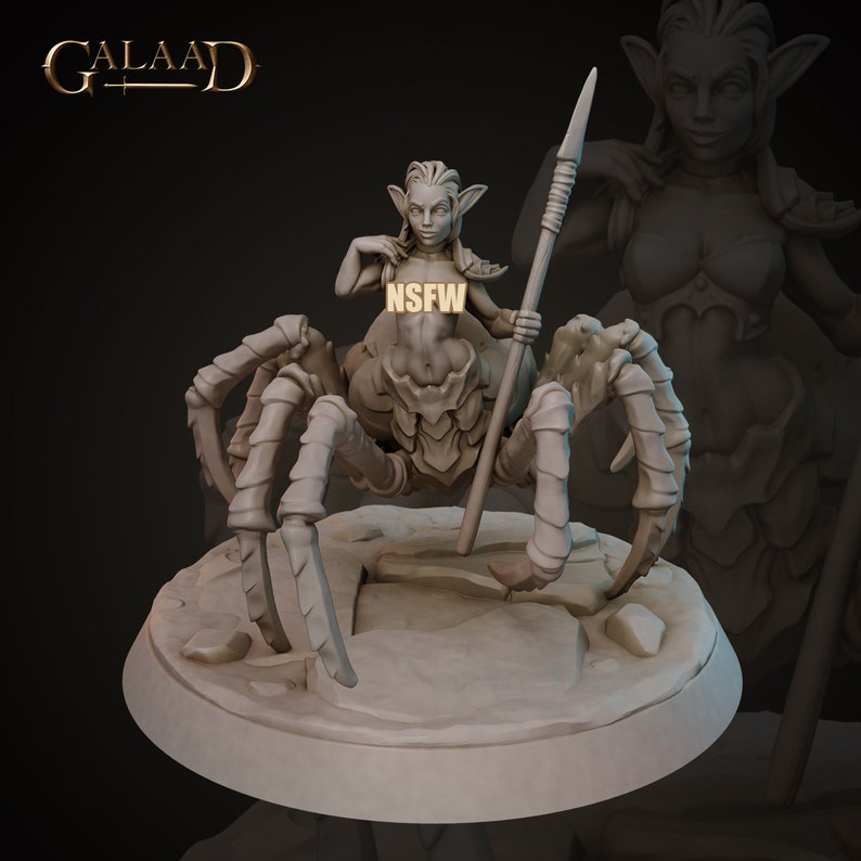 Drider 2 NSFW Miniature Galaad Miniatures Dungeons and Dragons