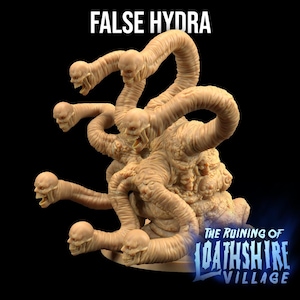 Falsk Hydra | Förstöringen av Loathshire Village - Dragon Trappers Lodge | D&D | TTRPG | Högupplöst harts