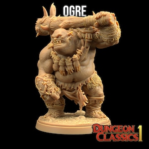 Ogre | Dungeon Classics 1 - Dragon Trappers Lodge | D&D | TTRPG | High-Resolution Resin
